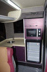 Kitchen in Q Connect Bus