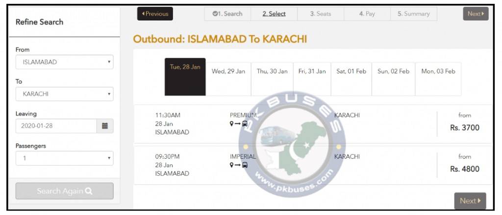 itc cruzer online ticket booking