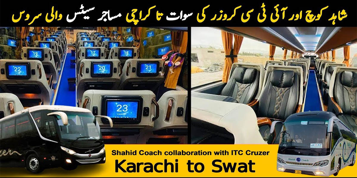 Shahid Coach Karachi to Swat Business Class Bus Service