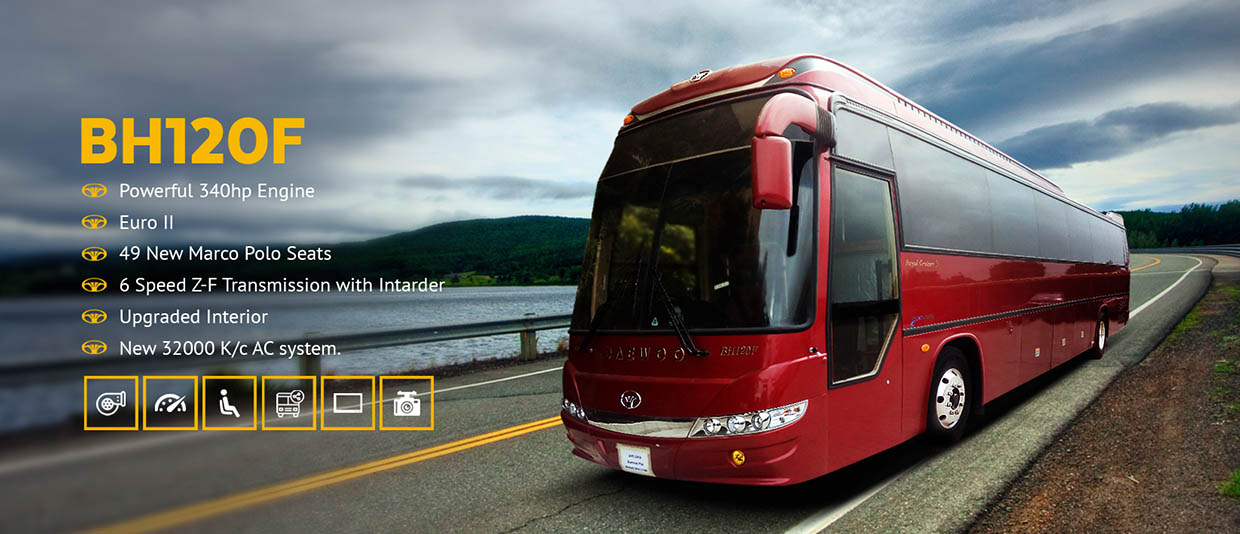daewoo pakistan bh120f model luxury bus