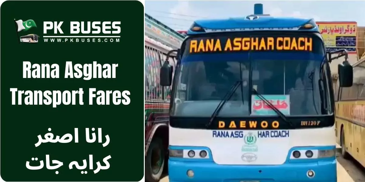 Rana Asghar Transport Ticket price List from Lahore to Kot Addu, Jatoi and Multan.