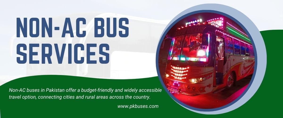 non-ac bus services in Pakistan